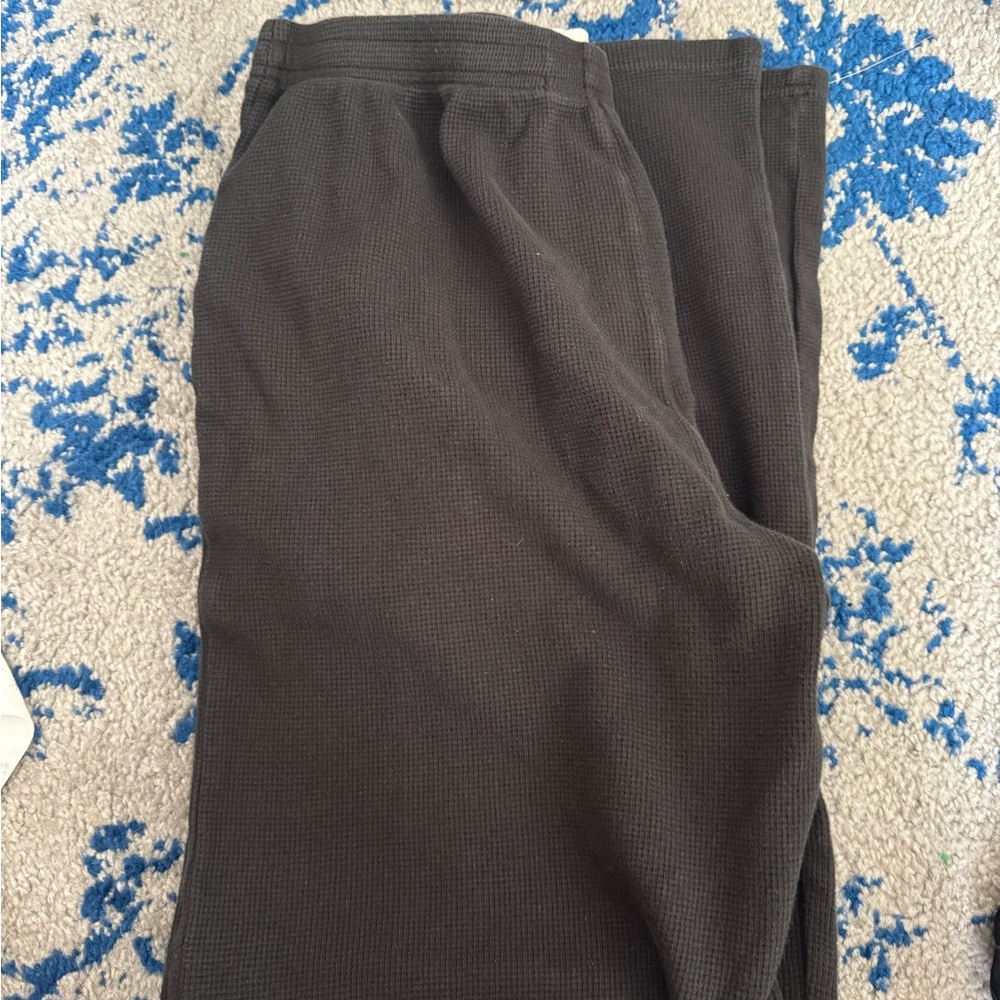 Brandy Melville Dark Gray Waffle Sweatpants